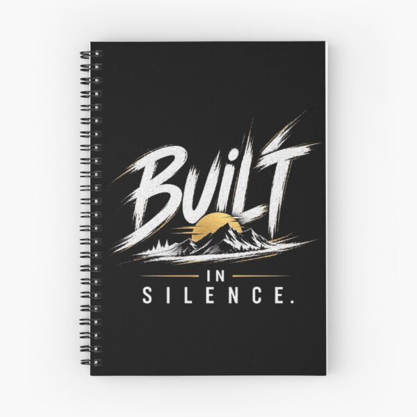 Item preview, Built in Silence  Motivational Mountain Mindset Design designed and sold by v6ziix.