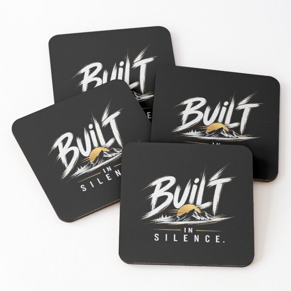 Item preview, Built in Silence  Motivational Mountain Mindset Design designed and sold by v6ziix.