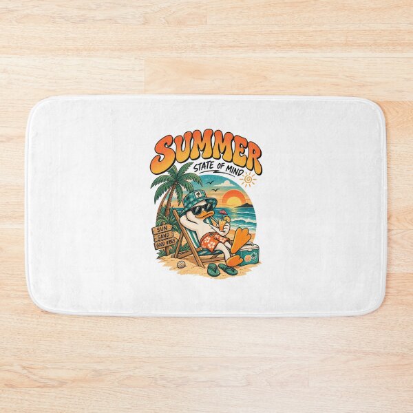 Item preview, Summer State of Mind - Retro Beach Duck Summer Vocation Design designed and sold by RedaSouq.