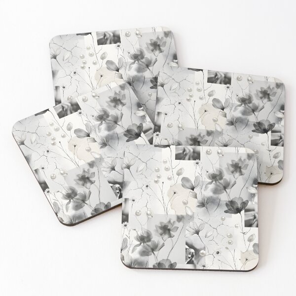 Item preview, Vintage Botanical Collage Pattern | Pearl Floral Print designed and sold by Her-XP.