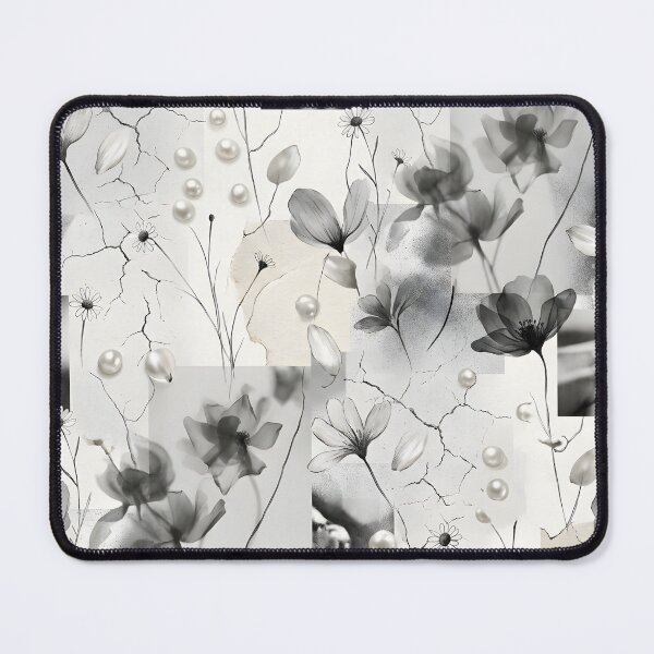 Item preview, Vintage Botanical Collage Pattern | Pearl Floral Print designed and sold by Her-XP.