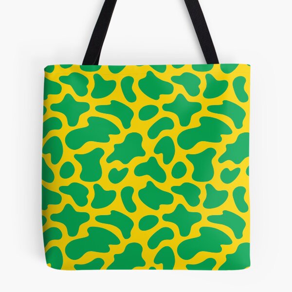 Item preview, Modern Graphic Cow Print Pattern | Green & Yellow designed and sold by Frohyou.