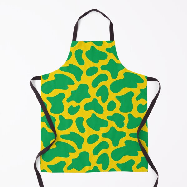 Item preview, Modern Graphic Cow Print Pattern | Green & Yellow designed and sold by Frohyou.