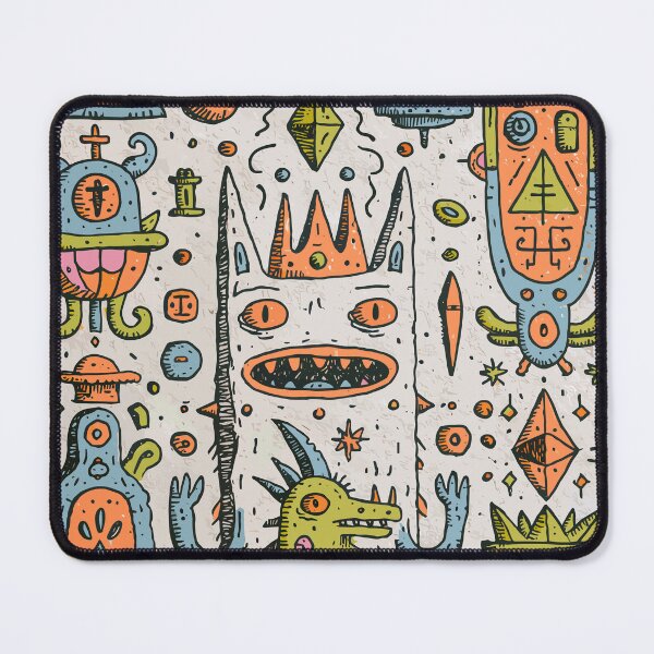 Item preview, Psychedelic Doodle Monster Creatures Art designed and sold by Romgora.