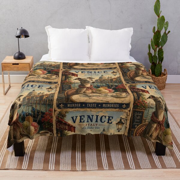 Item preview, Italian Greyhound in Venice – Gelato and Gondolas designed and sold by Erika Kaisersot.