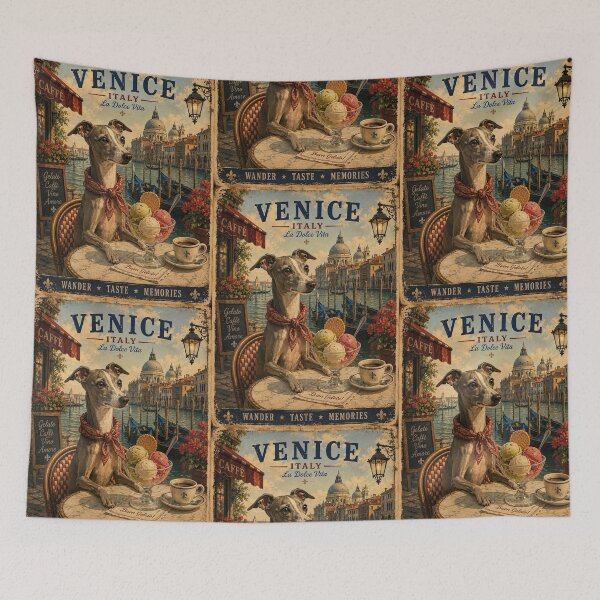 Item preview, Italian Greyhound in Venice – Gelato and Gondolas designed and sold by Erika Kaisersot.