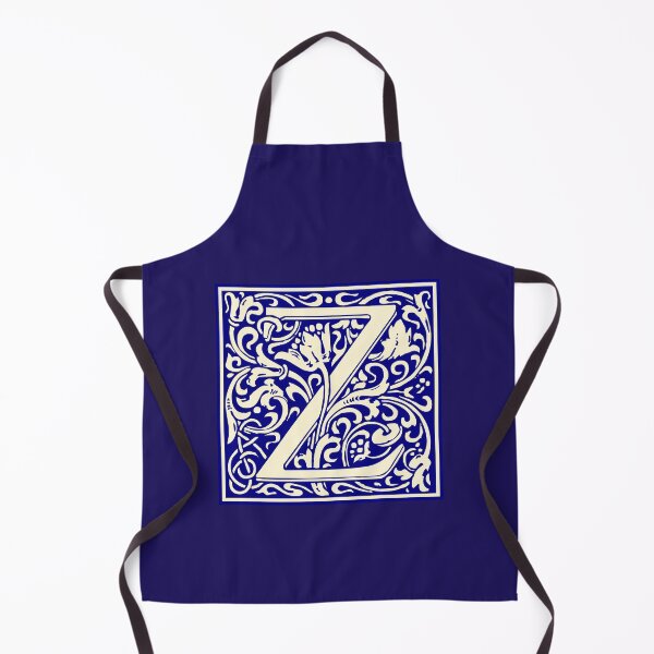 Item preview, William Morris Vintage Letter Z Monogram Initial Blue designed and sold by Jeallan Designs.