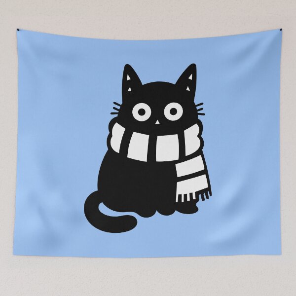 Item preview, Cozy Scarf Cat designed and sold by DibujandoPorfa.