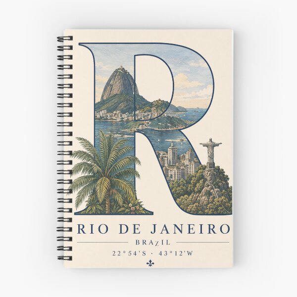 Item preview, Rio de Janeiro letter coordinates designed and sold by ChicClicker.