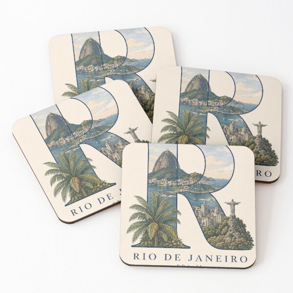 Item preview, Rio de Janeiro letter coordinates designed and sold by ChicClicker.