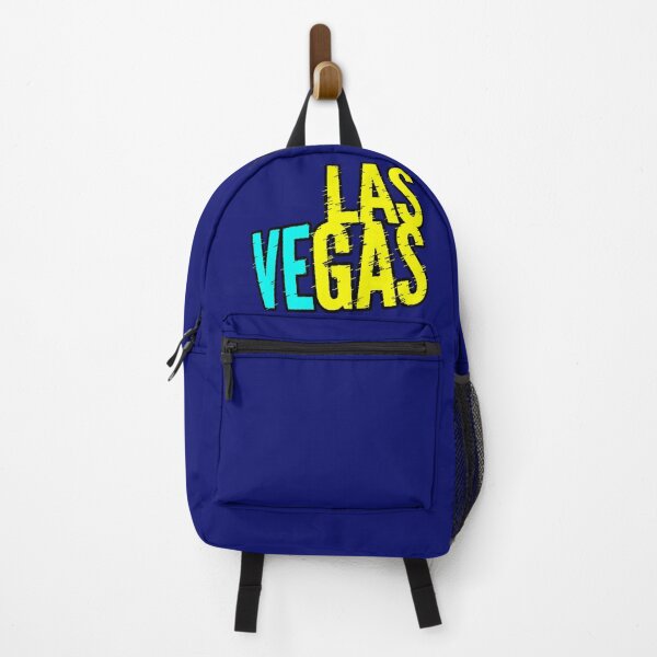 Item preview, Neon Las Vegas | Yellow and Blue Typographic Design designed and sold by AstronautMerch.