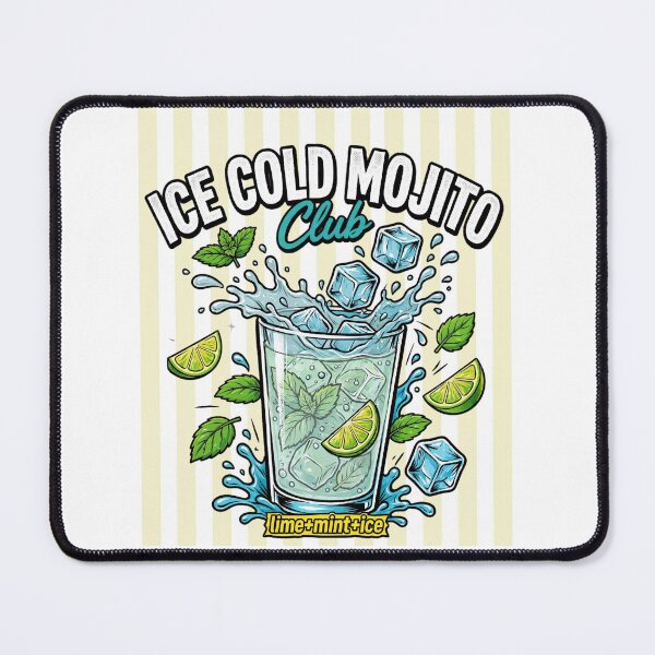 Item preview, Ice Cold Mojito Club - Lime Mint Ice - Retro Summer Cocktail designed and sold by Neurospicy Trolls.