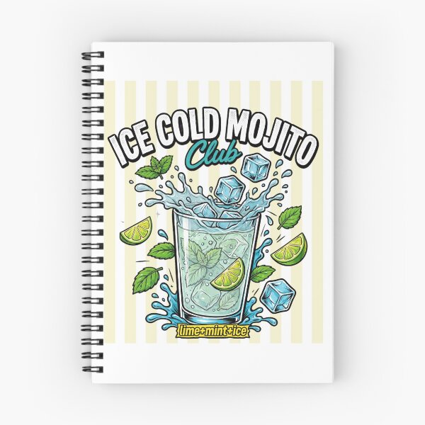 Item preview, Ice Cold Mojito Club - Lime Mint Ice - Retro Summer Cocktail designed and sold by Neurospicy Trolls.
