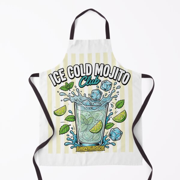 Item preview, Ice Cold Mojito Club - Lime Mint Ice - Retro Summer Cocktail designed and sold by Neurospicy Trolls.