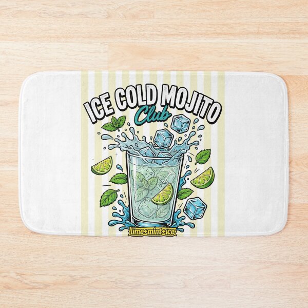 Item preview, Ice Cold Mojito Club - Lime Mint Ice - Retro Summer Cocktail designed and sold by Neurospicy Trolls.