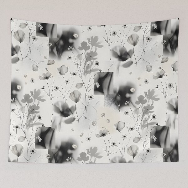 Item preview, Vintage Botanical Collage Pattern | Petal Floral Print designed and sold by Her-XP.