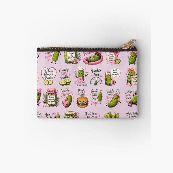 Item preview, Funny Pickle Stickers | Cute Cartoon Pickle Lover Foodie Design | Girly Dill Pickle Humor designed and sold by Verycutethings.