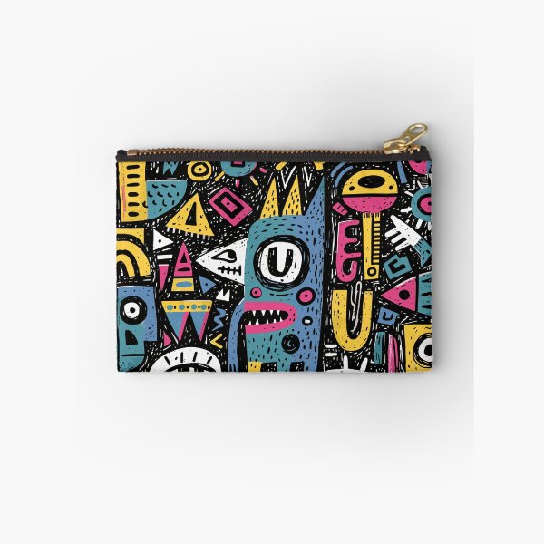 Item preview, Vibrant Abstract Doodle Creature Art Pattern designed and sold by Romgora.