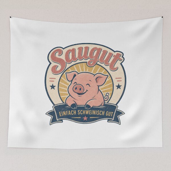 Item preview, Saugut German Happy Pig Pun designed and sold by AntiqueImages.