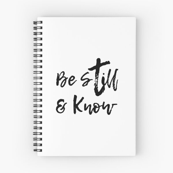 Item preview, Be Still & Know | Brush Lettering Spiritual Quote designed and sold by Nikola Dio.