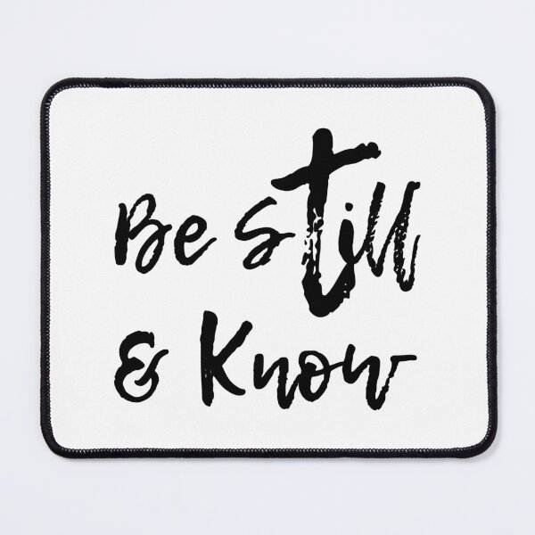 Item preview, Be Still & Know | Brush Lettering Spiritual Quote designed and sold by Nikola Dio.