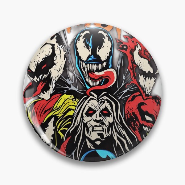 Item preview, Symbiote Squad - Venom Carnage Knull Comic Art Graphic Tee & Sticker designed and sold by Aedition.