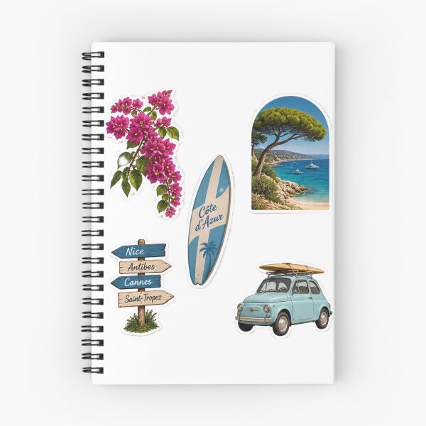 Item preview, Côte d’Azur Stickers – French Riviera, Mediterranean & Sun designed and sold by Madame-Verny.