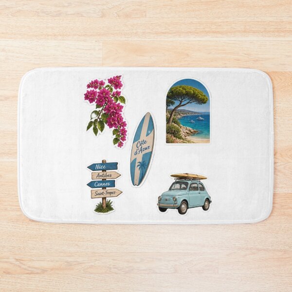 Item preview, Côte d’Azur Stickers – French Riviera, Mediterranean & Sun designed and sold by Madame-Verny.