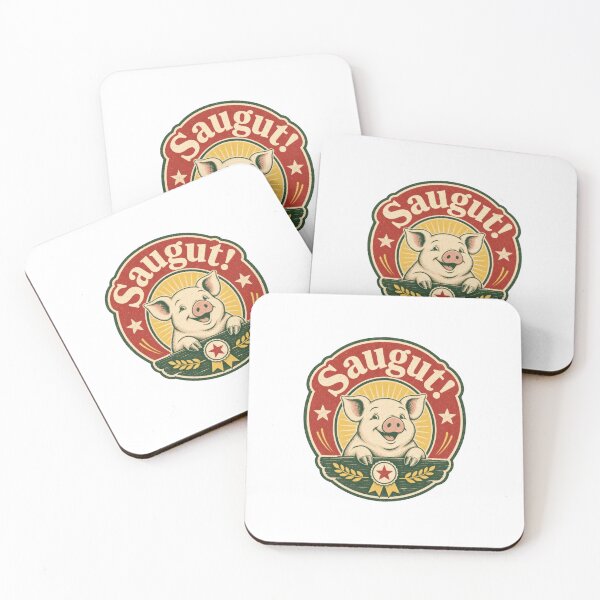 Item preview, Saugut Pig German Awesome Saying Vintage Design designed and sold by AntiqueImages.