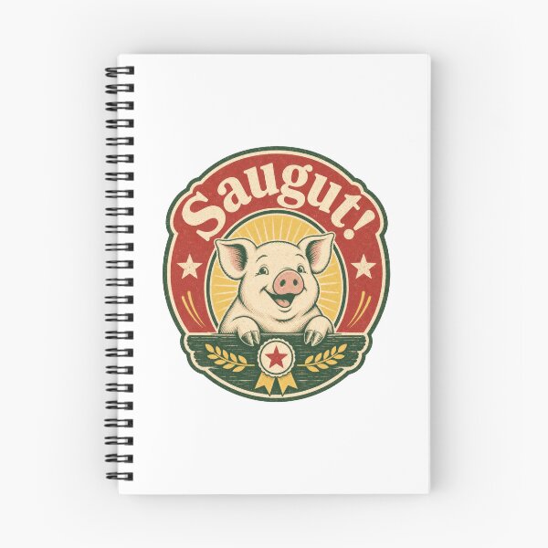 Item preview, Saugut Pig German Awesome Saying Vintage Design designed and sold by AntiqueImages.