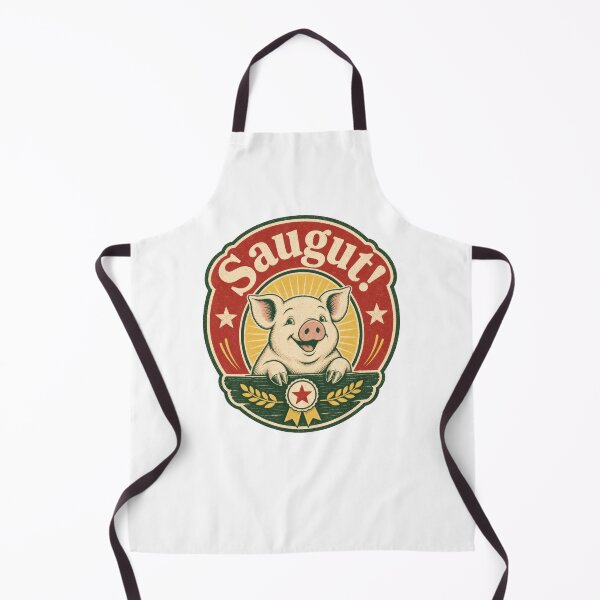 Item preview, Saugut Pig German Awesome Saying Vintage Design designed and sold by AntiqueImages.