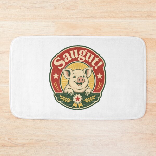 Artikelvorschau, Saugut Pig German Awesome Saying Vintage Design entworfen und verkauft von AntiqueImages.
