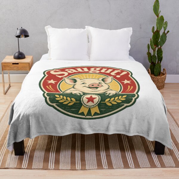 Item preview, Saugut Pig German Awesome Saying Vintage Design designed and sold by AntiqueImages.