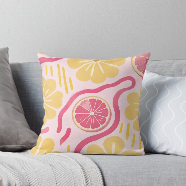 Item preview, Pink Citrus and Daisy Floral Pattern designed and sold by JenniferMoren.