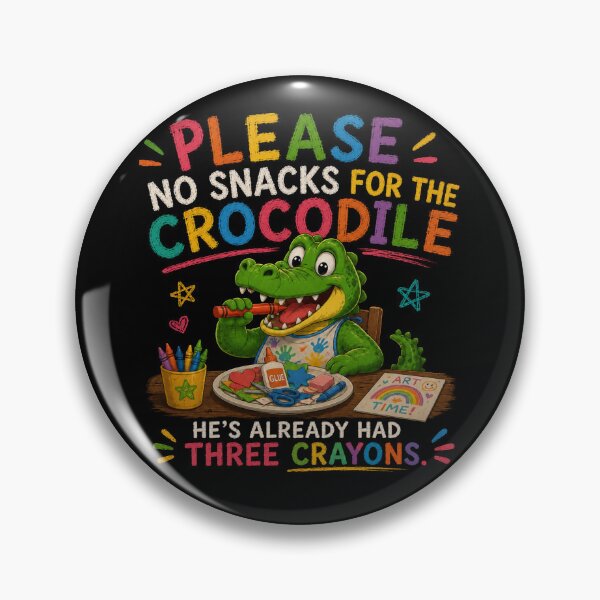 Item preview, Please No Snacks For The Crocodile Funny Teacher Crayon designed and sold by Crystal-Tree.