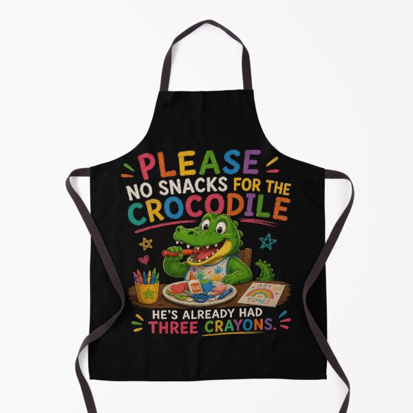 Item preview, Please No Snacks For The Crocodile Funny Teacher Crayon designed and sold by Crystal-Tree.