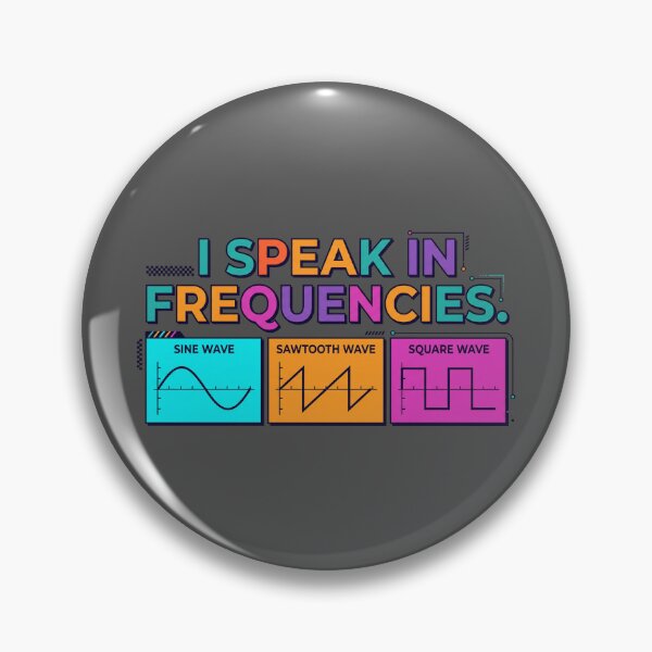 Item preview, I Speak In Frequencies Synthesizer Waveforms Sound Engineer Art designed and sold by MarCinu Art.