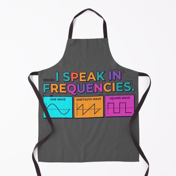 Item preview, I Speak In Frequencies Synthesizer Waveforms Sound Engineer Art designed and sold by MarCinu Art.