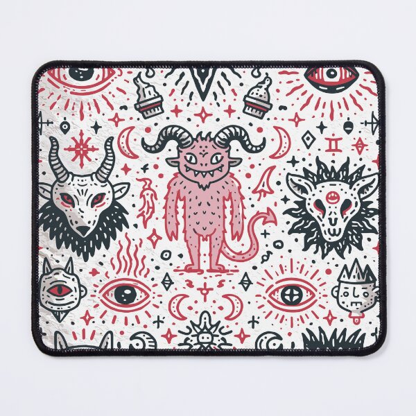 Item preview, Gothic Occult Satanic Demon Hand Drawn Art designed and sold by Romgora.