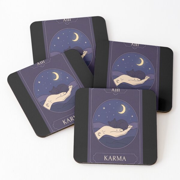 Item preview, Karma is a Cat Tarot Card designed and sold by Daniel Abdelmaseih.