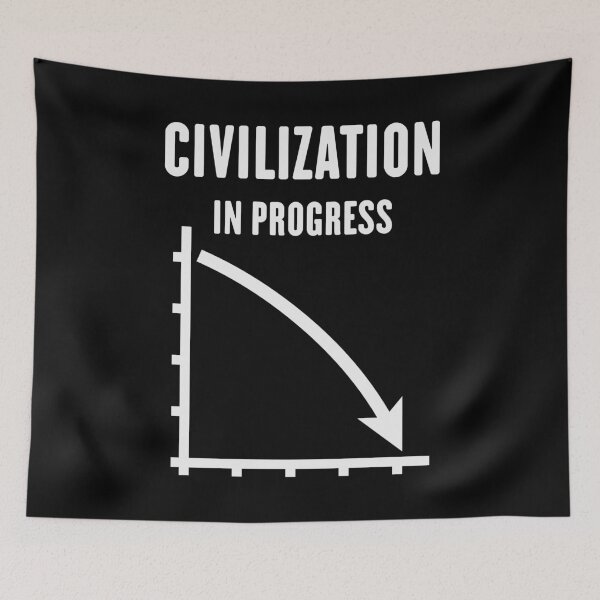 Item preview, Civilization In Progress (No Future / White) designed and sold by Roderix.
