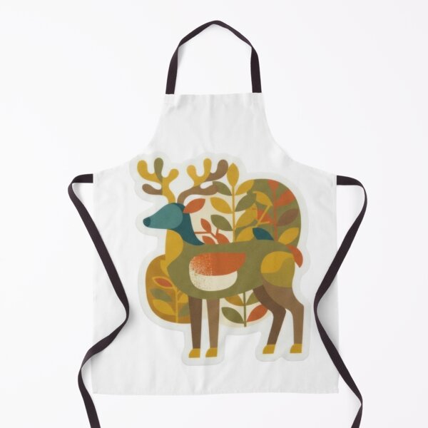Item preview, Stylized Geometric Deer in Autumn Forest designed and sold by Snurly.