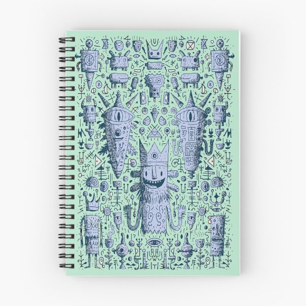 Item preview, Whimsical Monster Doodle Art Pattern designed and sold by Romgora.