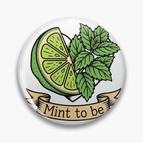 Item preview, Mint To Be - Lime and Mint Heart - Funny Mojito Love Tattoo designed and sold by Neurospicy Trolls.