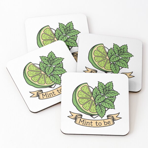 Item preview, Mint To Be - Lime and Mint Heart - Funny Mojito Love Tattoo designed and sold by Neurospicy Trolls.