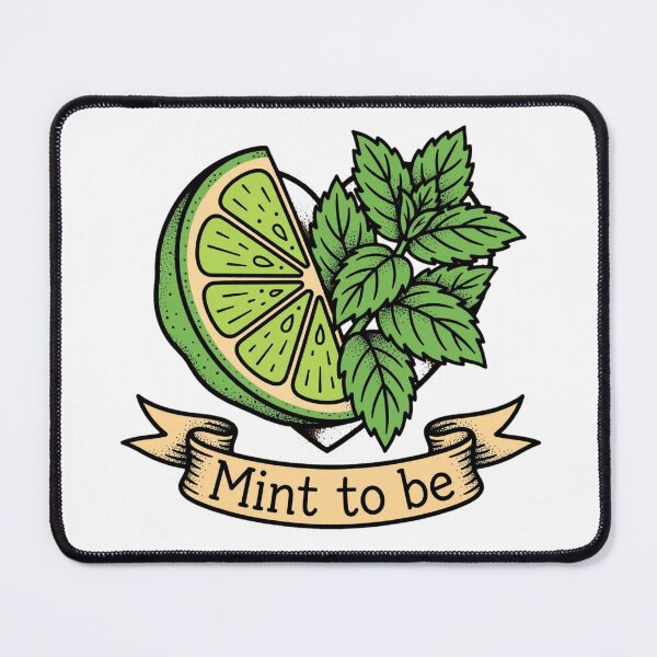 Item preview, Mint To Be - Lime and Mint Heart - Funny Mojito Love Tattoo designed and sold by Neurospicy Trolls.