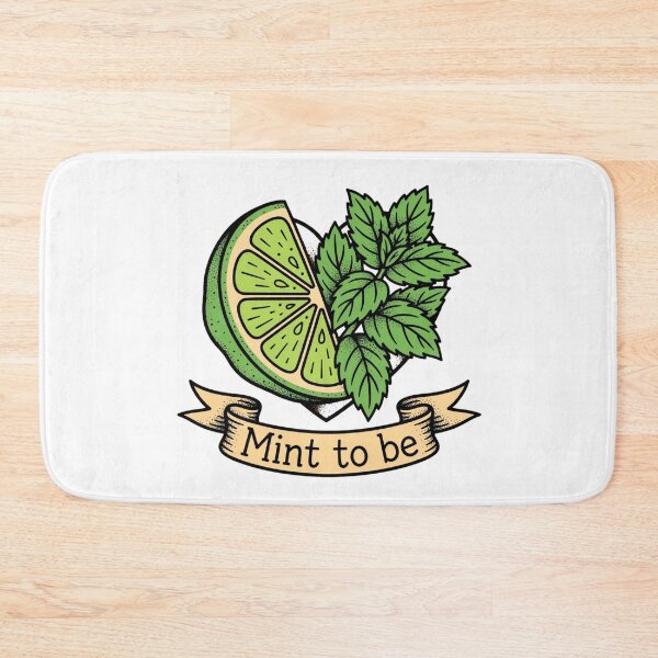 Item preview, Mint To Be - Lime and Mint Heart - Funny Mojito Love Tattoo designed and sold by Neurospicy Trolls.