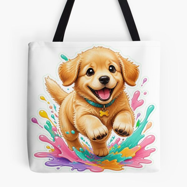 Item preview, Labrador Splash Pup – Cute Running Dog Graphic designed and sold by Benjipawprints.