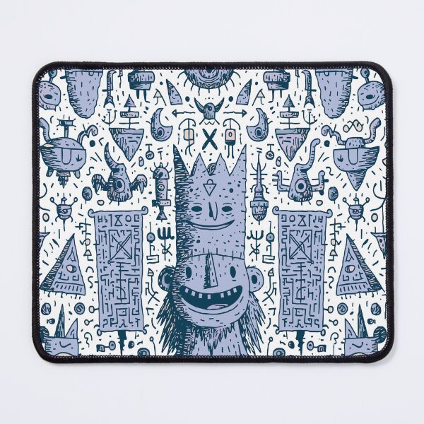 Item preview, Mystical Ancient King Spirit Folk Art designed and sold by Romgora.