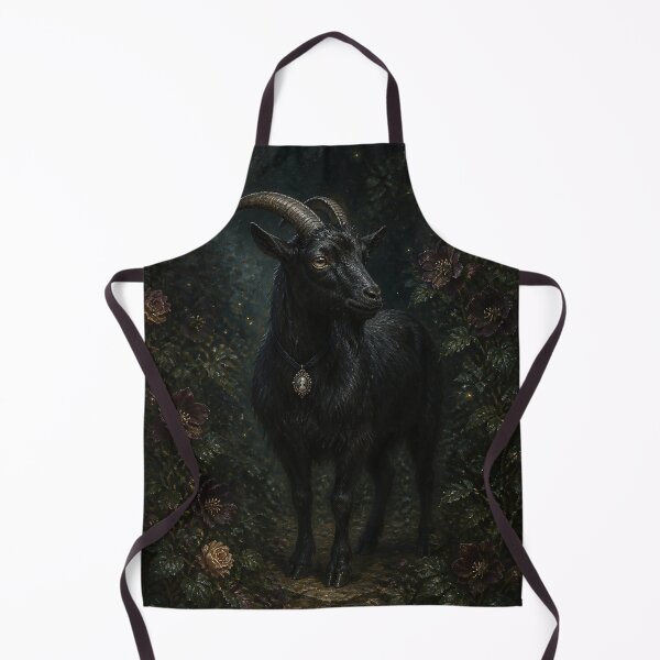Item preview, Black Goat with Hellebore and Bramble designed and sold by The-Art-of-D.